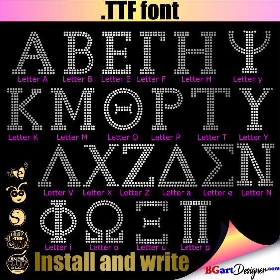 fraternity greek alphabet font free